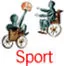 Illustrazione sportiva: disabili