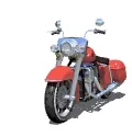 Illustrazione sportiva: moto