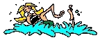 Illustrazione sportiva: nuoto